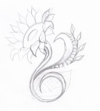 Sunflower tattoo Design Sketch