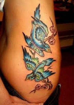 Beautiful Humming Birds Tattoo Design Ideas