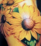 Fancy Sunflower Tattoo Design Ideas