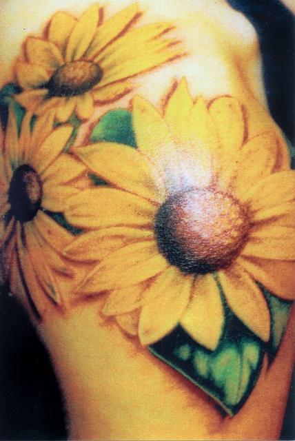 Fancy Sunflower Tattoo Design Ideas