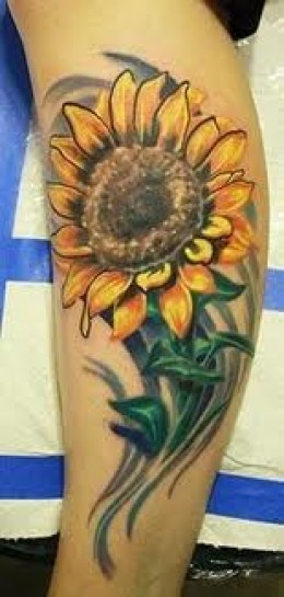 Cute Sunflower Tattoos Design Ideas