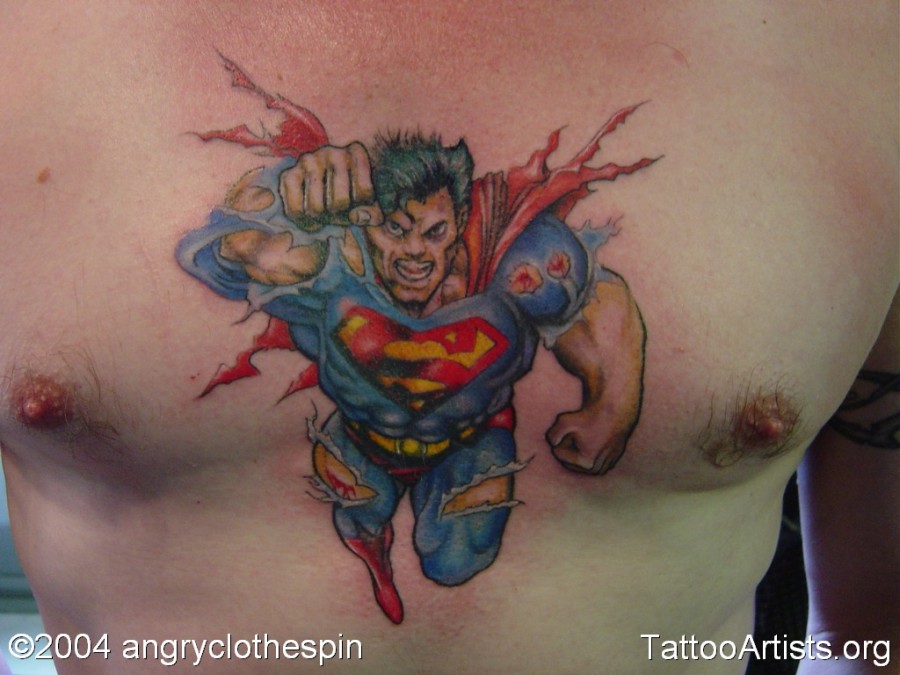 Gorgeous Superman Tattoo Artists
