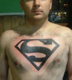 Inspired Superman Chest Tattoo Ideas
