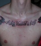 Double Swallow Chest Tattoo Inspiration Picture For Men