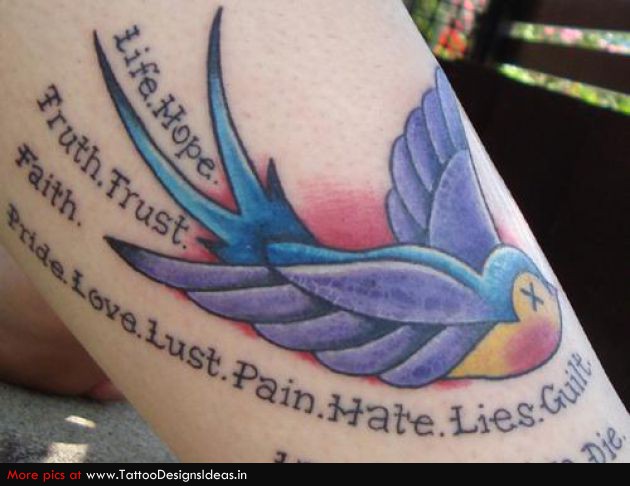 Elegant Swallow Tattoo Design Inspiration