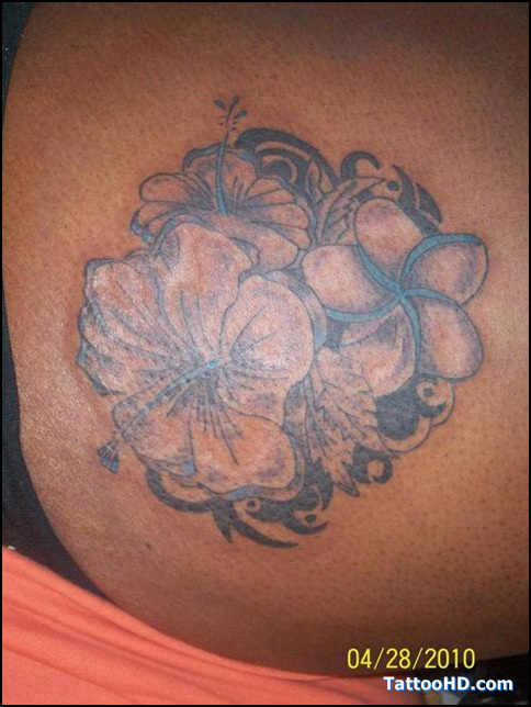 Cool Sweet Pea Flower Tattoo for Women