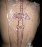 Magnificient Sword Tattoo & Dagger Tattoo Design