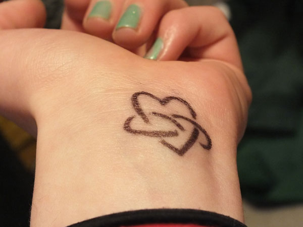 Infinity Love Tattoo on Hand