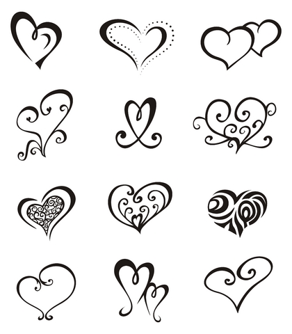 Love Symbol Tattoo Sketch