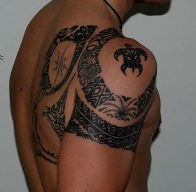Cool Hawaiian Tattoo For Men