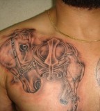 Sikh Symbols Tattoos On Men Chest