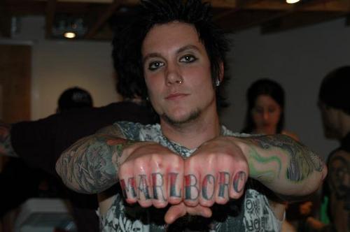Synyster Gatess Fingers Tattoo