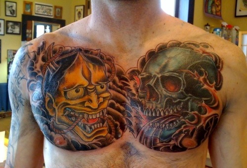 Coverup Chest Piece Tattoo Picture