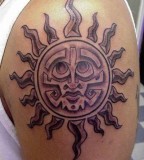 Tribal Sun Cover Up Tattoos Designs Ideas