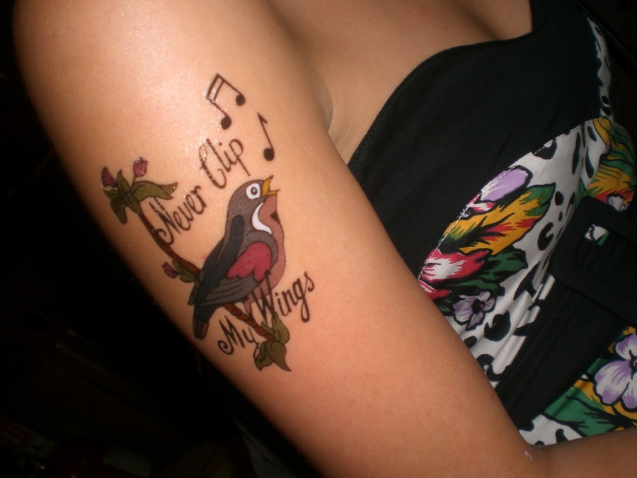 Best Bird Tattoo Design on Right Hand for Girls