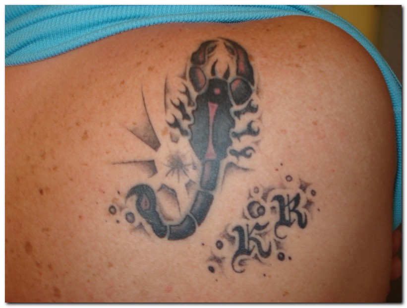 Elegant Great Scorpion Tattoo Designs for Girls