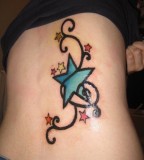 Amazing Star Tattoo Design for Women