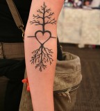Cherry Tree Tattoo Designs for Women Arm