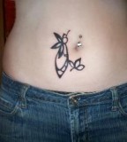 Belly Button Tattoo Designs for Women