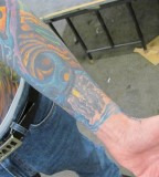 Painful Tattoo on Hand At The Tattoo Body Art Expo Asylum