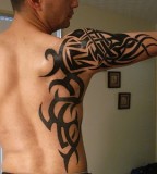 Amazing Tribal Arm Tatoo For Men