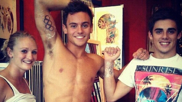 Tom Daley Gets Olympic Games Tattoo