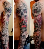 Skull Arm Tattoo Ideas for Men