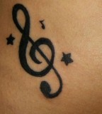 Music Tattoo Pictures - Music Notes Instruments 