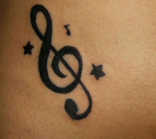 Tattoo Of Music Notes