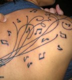 Music Tattoos In The Body