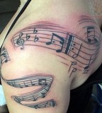 Music Shoulder Tattoos Pictures And Images