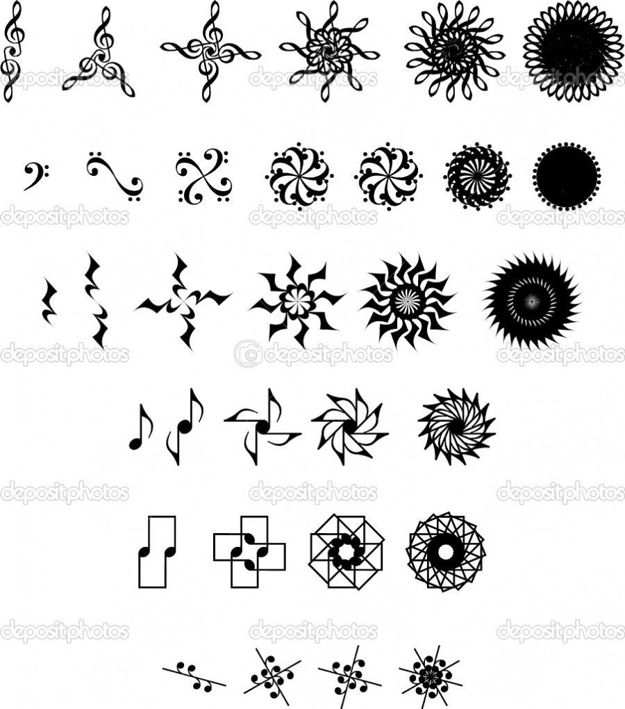 Tattoo Symbols and Vector For Temporary Tattoo