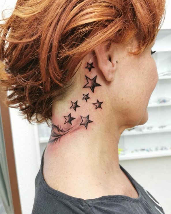 tattoo on neck for women