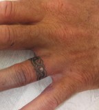 Super Ring Finger Tattoo Design Picture