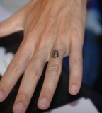 Wedding Band Tattoo Design on Ring Finger