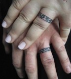 Modern Celtic Religious Ring Finger Tattoo Design