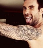 Flower Tattoos of Adam Levine