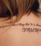 Inspiring Tattoo Sayings for Upper Back