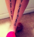 Charming Tattoo Phrases For Girls 