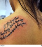 Inspiring Tattoo Quotes On Shoulder For Women
