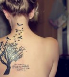 Beautiful Upper Back Tattos for Girl