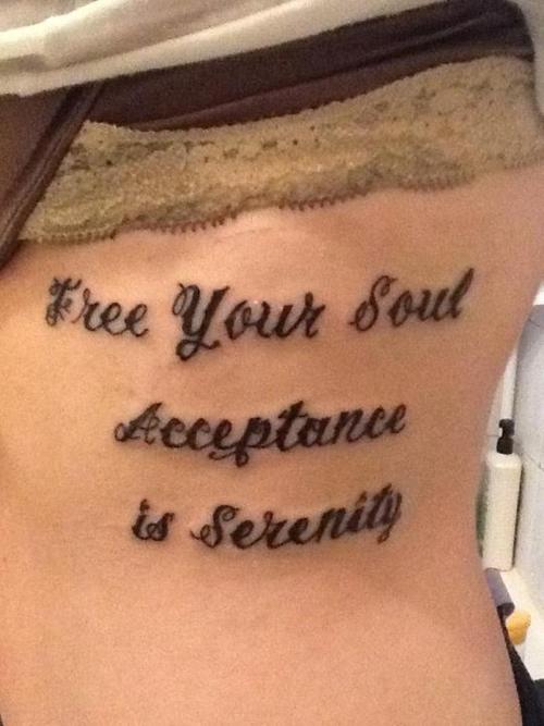 Inspirational Tattoo Quotes And Word Tattoos (NSFW) - | TattooMagz