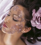 Glittery / Sparkly Swirls and Flowers Tattoo Ideas for Women