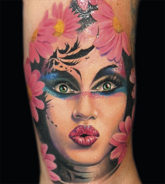 Amazing Women Face Tattoo Design Ideas for Women