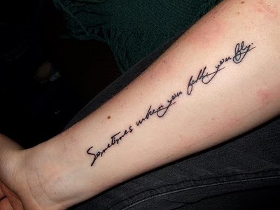 Beautiful Forearm Tattoo Cursive Quotes For Women