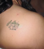Remembering Name Tattoo n Back Shoulder