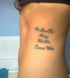 Quotes On Family Life Tattoo Ideas On The Ribs [NSFW]