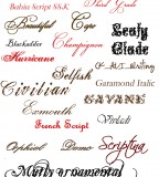 Fancy Tattoo Fonts Name