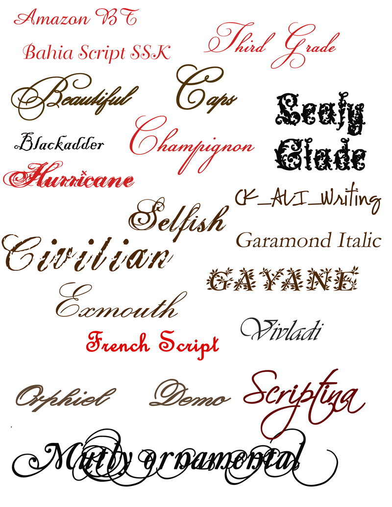 Fancy Tattoo Fonts Name - | TattooMagz › Tattoo Designs / Ink Works ...