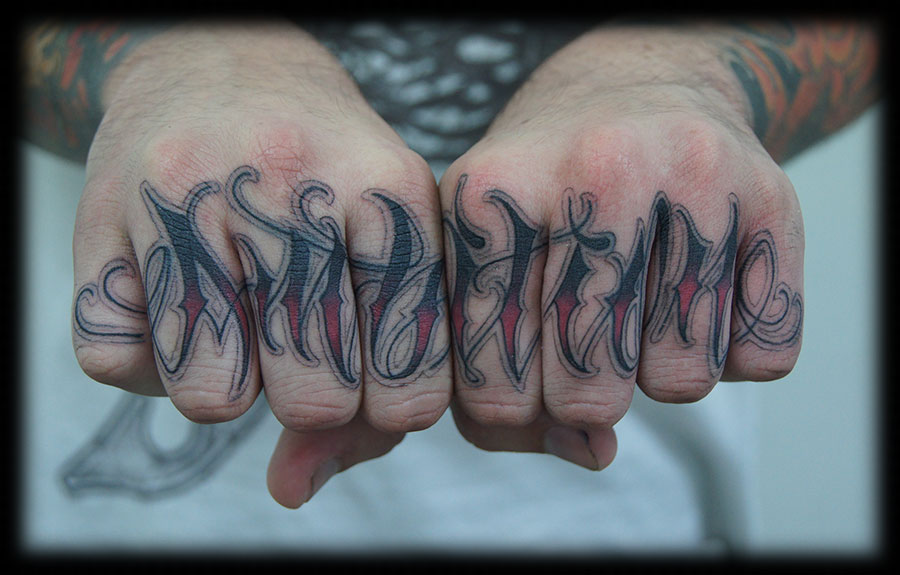 Awesome Hand Lettering Tattoo Fonts
